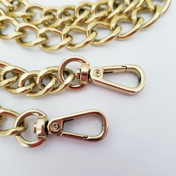 35" purse/wallet chain strap heavy,  shoulder length. - Picture 3 of 4